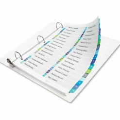 Avery Ready Index 1-16 Tab Double Column Binder Dividers With Customizable Table Of Contents, 8-1/2