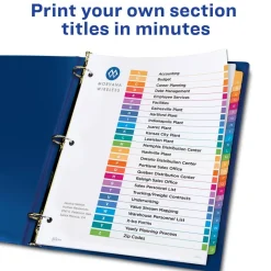 Avery Ready Index Table of Contents Dividers