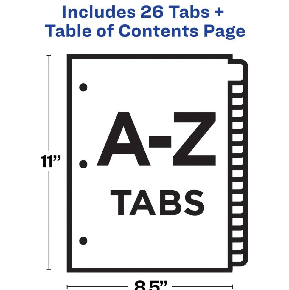 Avery Ready Index Table of Contents Dividers