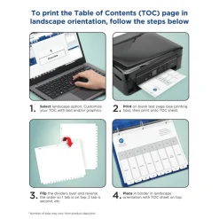 Avery Ready Index Table of Contents Dividers