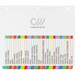 Avery Ready Index 1-31 Tab With Customizable Table Of Contents Binder Dividers, 8-1/2