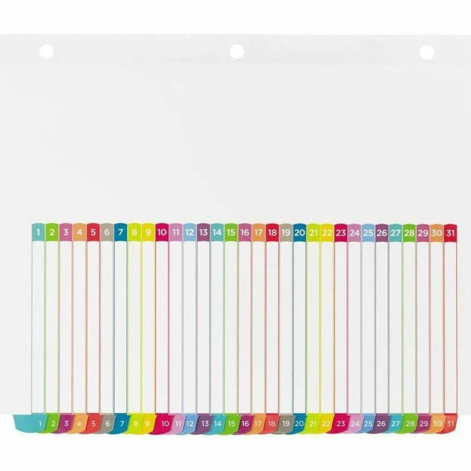 Avery Ready Index 1-31 Tab With Customizable Table Of Contents Binder Dividers, 8-1/2" x 11", 31 Tab, White/Multicolor, 1 Set