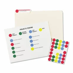 Avery Removable Color-Coding Labels, 5472, Round, 3/4" Diameter, Assorted Colors, Pack Of 1,008