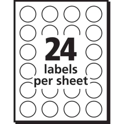 Avery Removable Color-Coding Labels, 5466, Round, 3/4
