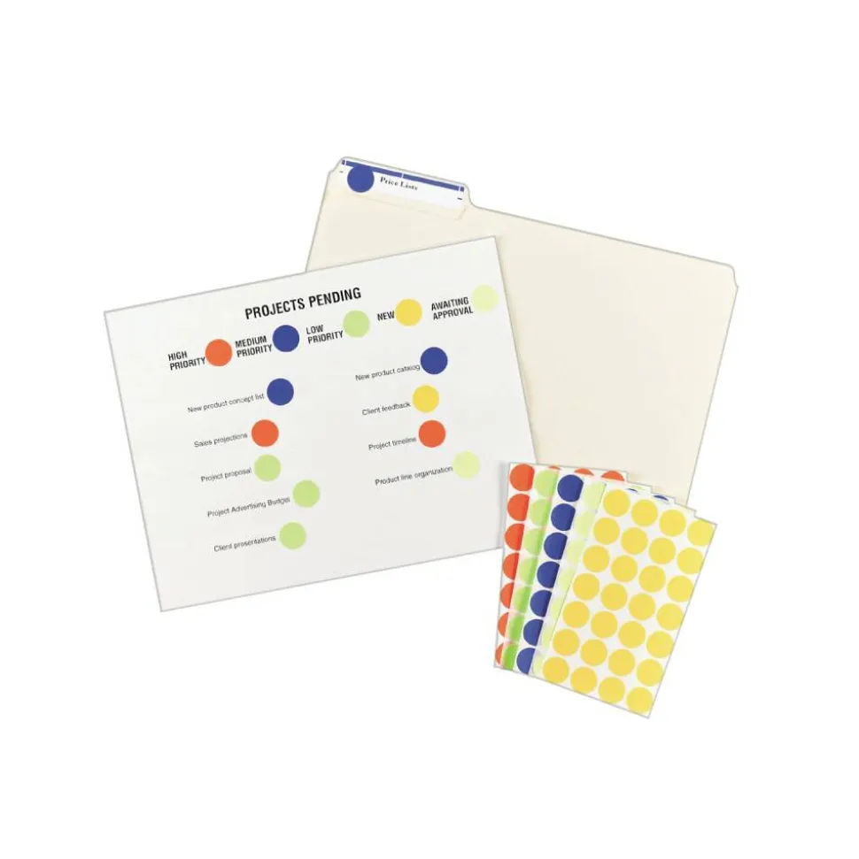Avery Removable Color-Coding Labels, 5469, Round, 3/4" Diameter, Dark Blue, Pack Of 1,008