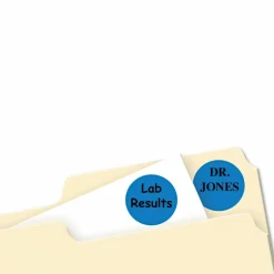 Avery Removable Color-Coding Labels, 5469, Round, 3/4" Diameter, Dark Blue, Pack Of 1,008