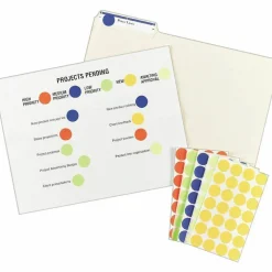 Avery Removable Color-Coding Labels, 5469, Round, 3/4
