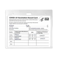 Avery(R) Heavy Duty Badge Holders, 3" x 4" , 25 Horizontal ID Badge Holders (74471)