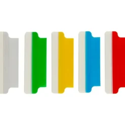 Avery Self-Adhesive Index Tabs With Printable Inserts, 2", Assorted, Pack Of 25