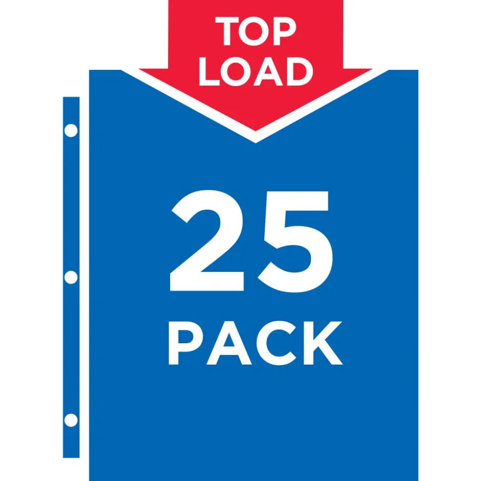 Avery Standard Weight Sheet Protectors, 8 1/2" x 11", Clear, Pack Of 25