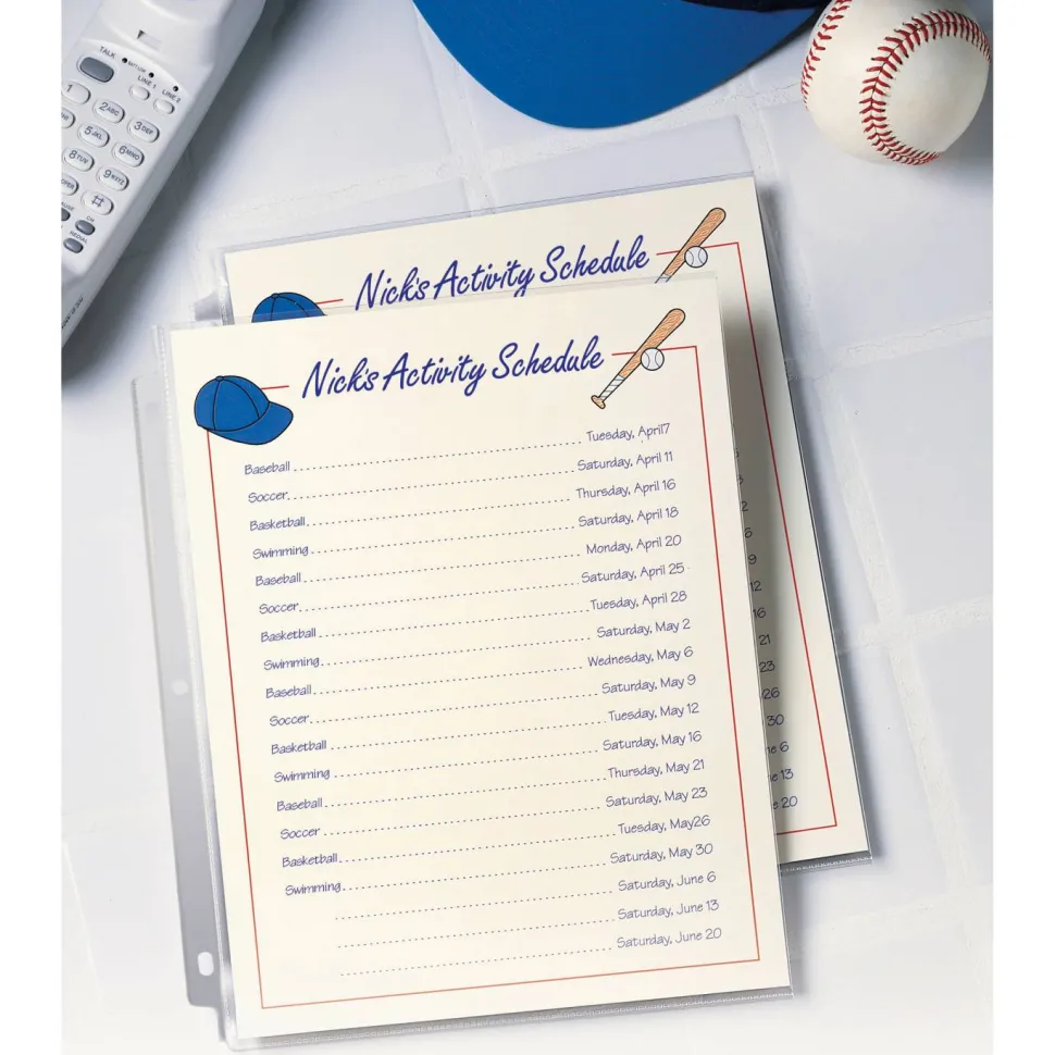 Avery Standard Weight Sheet Protectors, 8 1/2" x 11", Clear, Pack Of 25