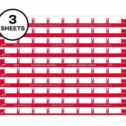 Avery 8 Tab Easy Print & Apply Clear Label Sheet Refills (11226)