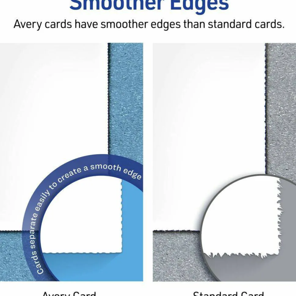 Avery Tent Cards, 3.5" x 11" , Embossed Border, 50ct (5309)