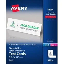 Avery Tent Cards, 3.5