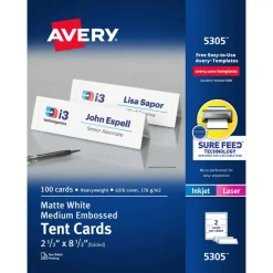 Avery Tent Cards, 2-1/2