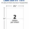 Avery TrueBlock Permanent Inkjet Shipping Labels, Internet, 8126, 5 1/2" x 8 1/2", White, Pack Of 50