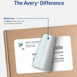 Avery TrueBlock Permanent Inkjet Shipping Labels, Internet, 8126, 5 1/2