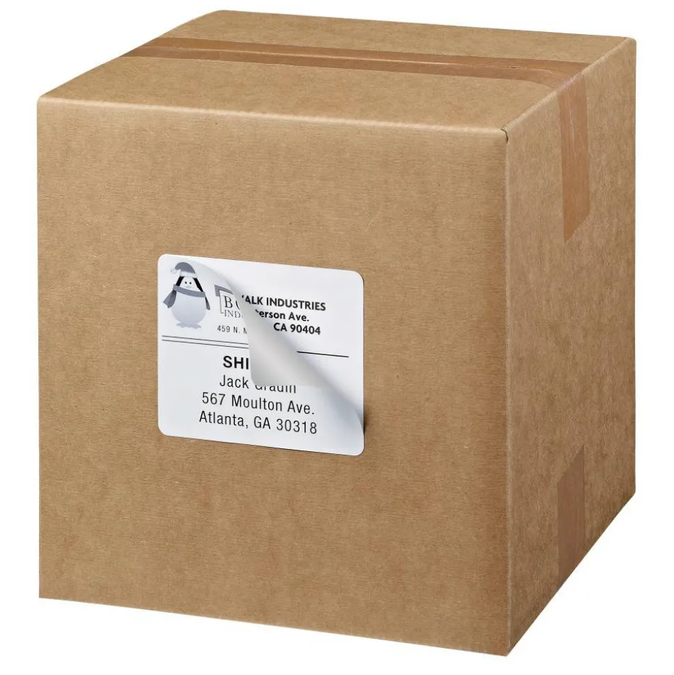 Avery TrueBlock Shipping Labels With Sure Feed Technology, 5163, Rectangle, 2" x 4", White, Pack Of 1,000