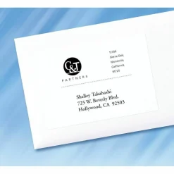Avery TrueBlock Shipping Labels With Sure Feed Technology, 5168, Rectangle, 3-1/2