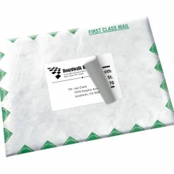 Avery TrueBlock Shipping Labels With Sure Feed Technology, 5168, Rectangle, 3-1/2