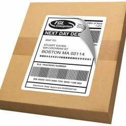 Avery TrueBlock White Laser Shipping Labels, Internet, 5126, 5 1/2" x 8 1/2", Pack Of 200