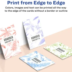 Avery True Print Print-to-the-Edge Premium Business Cards, Inkjet, 2 x 3.5, White, 8 Cards Sheet, 20 Sheets/Pack