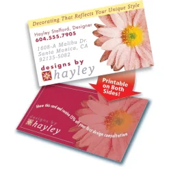 Avery True Print Print-to-the-Edge Premium Business Cards, Inkjet, 2 x 3.5, White, 8 Cards Sheet, 20 Sheets/Pack