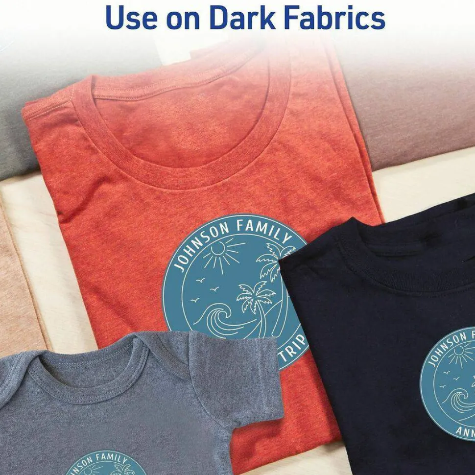 Avery T-Shirt Transfers, Dark, 3279, Pack Of 5