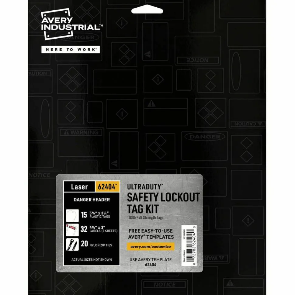 Avery UltraDuty Hazard Warning Tag Kit