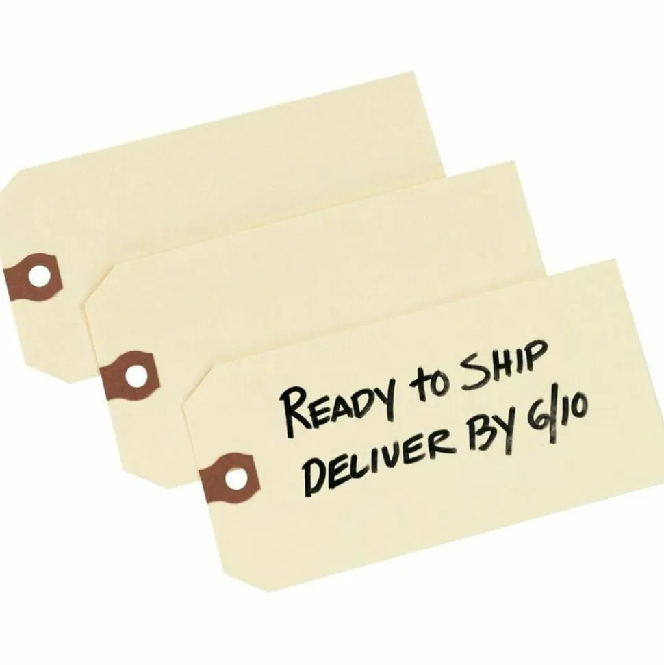 Avery Unstrung Shipping Tags, 11.5 pt. Stock, 3-3/4"x1-7/8" , 1,000 Manila Hang Tags