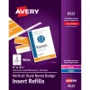 Avery Vertical Name Badge Inserts, 6" x 4 1/4", White, Box Of 100 Inserts