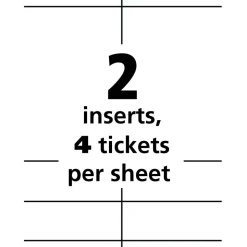 Avery Vertical Name Badge Inserts, 6