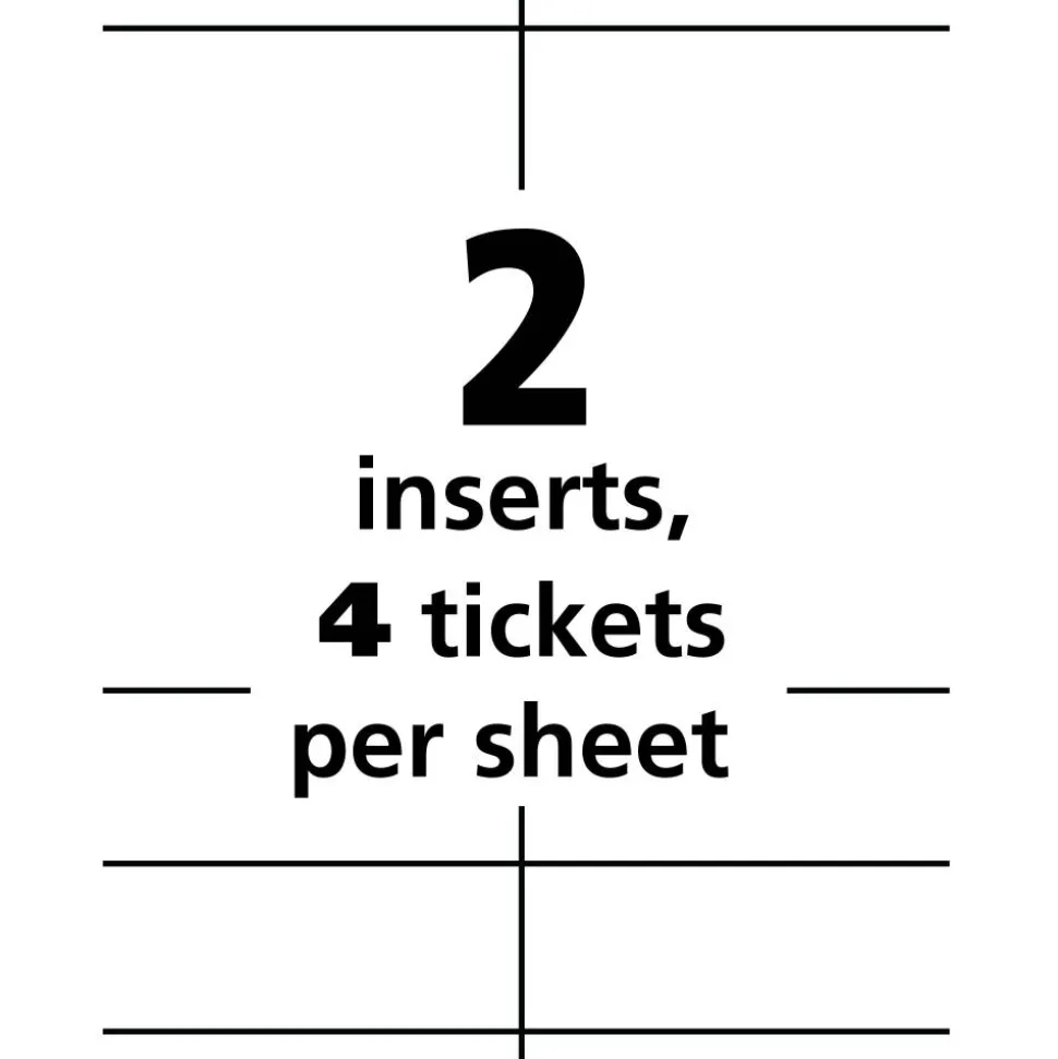 Avery Vertical Name Badge Inserts, 6" x 4 1/4", White, Box Of 100 Inserts