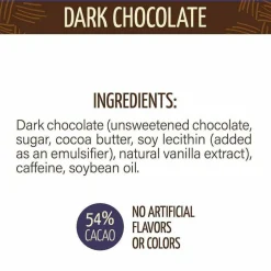 Awake Caffeinated Dark Chocolate Bites, 0.47 oz Bars, 50 Bars/Carton