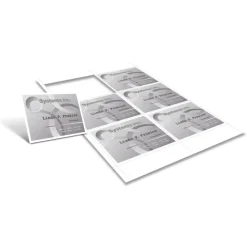 Badge Inserts, Convention Size, 3" x 4", White, Pack Of 300