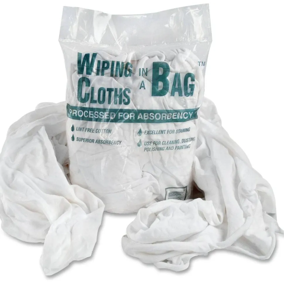 Bag A Rags Office Snax Cotton Wiping Cloths - Cloth - 16 oz (1 lb) - 12 / Carton
