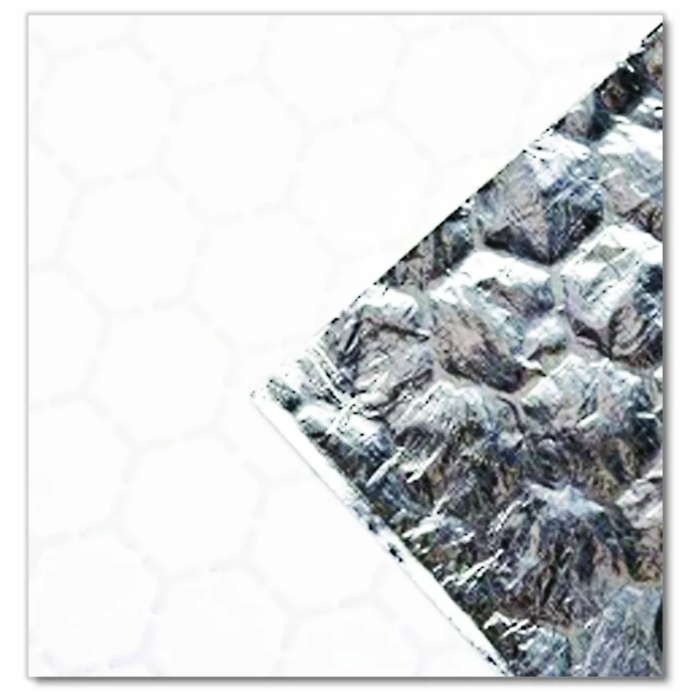 Bagcraft Honeycomb Insulated Wrap, 10-1/2" x 13", Silver, 500 Wraps Per Pack, Carton Of 4 Packs