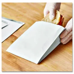 Bagcraft ToGo! Foil Insulator Deli and Sandwich Bags, 5.25" x 3.5" x 12", White, 500/Carton