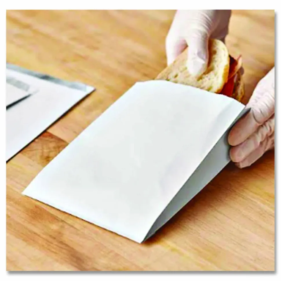 Bagcraft ToGo! Foil Insulator Deli and Sandwich Bags, 5.25" x 3.5" x 12", White, 500/Carton