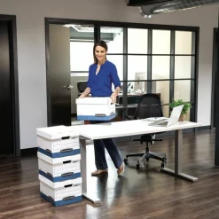 Bankers Box Hang'N'Stor Medium-Duty Storage Boxes, Letter Size, 15