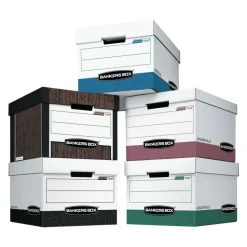 Bankers Box R Kive Heavy-Duty Storage Boxes, Letter/Legal Size, 15