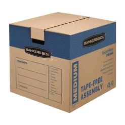 Bankers Box SmoothMove Prime Moving & Boxes, 16" x 16" x 18", Kraft Brown, Case Of 8