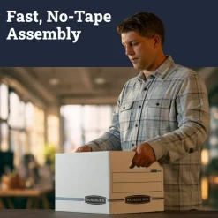 Bankers Box Stor/File Boxes With Lift-Off Lids, Letter/Legal Size, 12 1/2