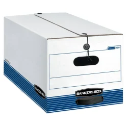 Bankers Box Stor/File Medium-Duty Storage Boxes, Letter Size, 24“ x 12