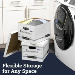 Bankers Box Stor/File Standard-Duty Storage Boxes With Lift-Off Lids, Letter/Legal Size, 10