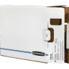 Bankers Box X-Ray Storage Boxes, 15 3/4" x 5 1/4" x 19 3/4", White/Blue, Case Of 6