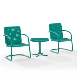 Bates 3Pc Outdoor Metal Armchair Set