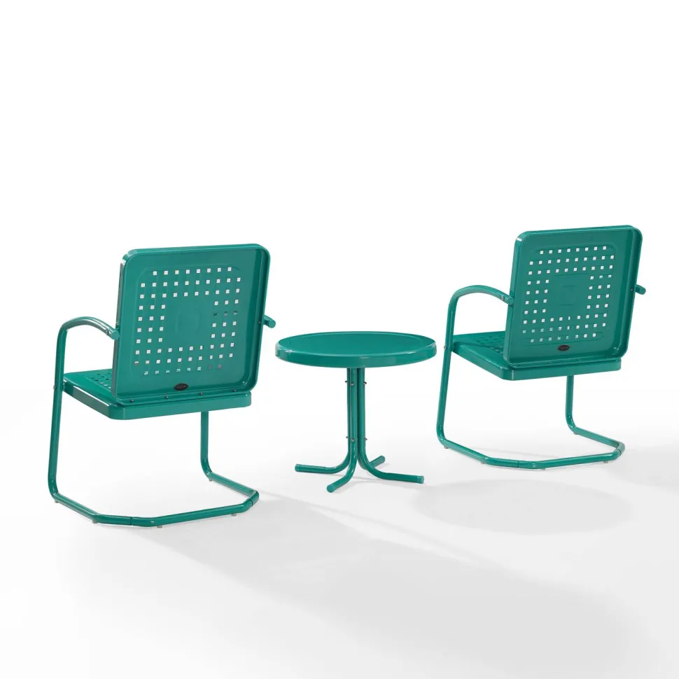 Bates 3Pc Outdoor Metal Armchair Set