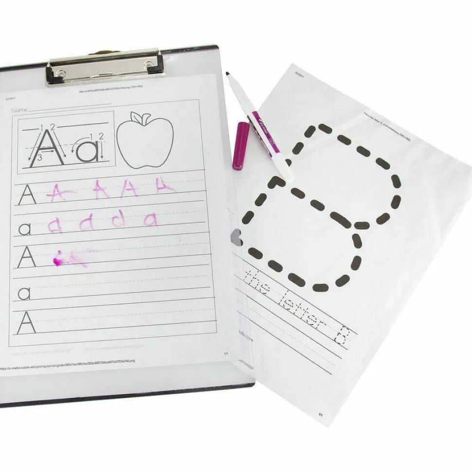 Baumgartens Double-Panel See-Thru Clipboard, 8 1/2" x 11", Clear