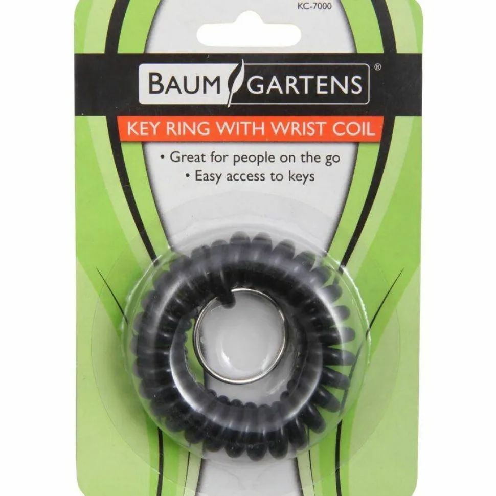 Baumgartens Wrist Coil Key Chain, Assorted Colors